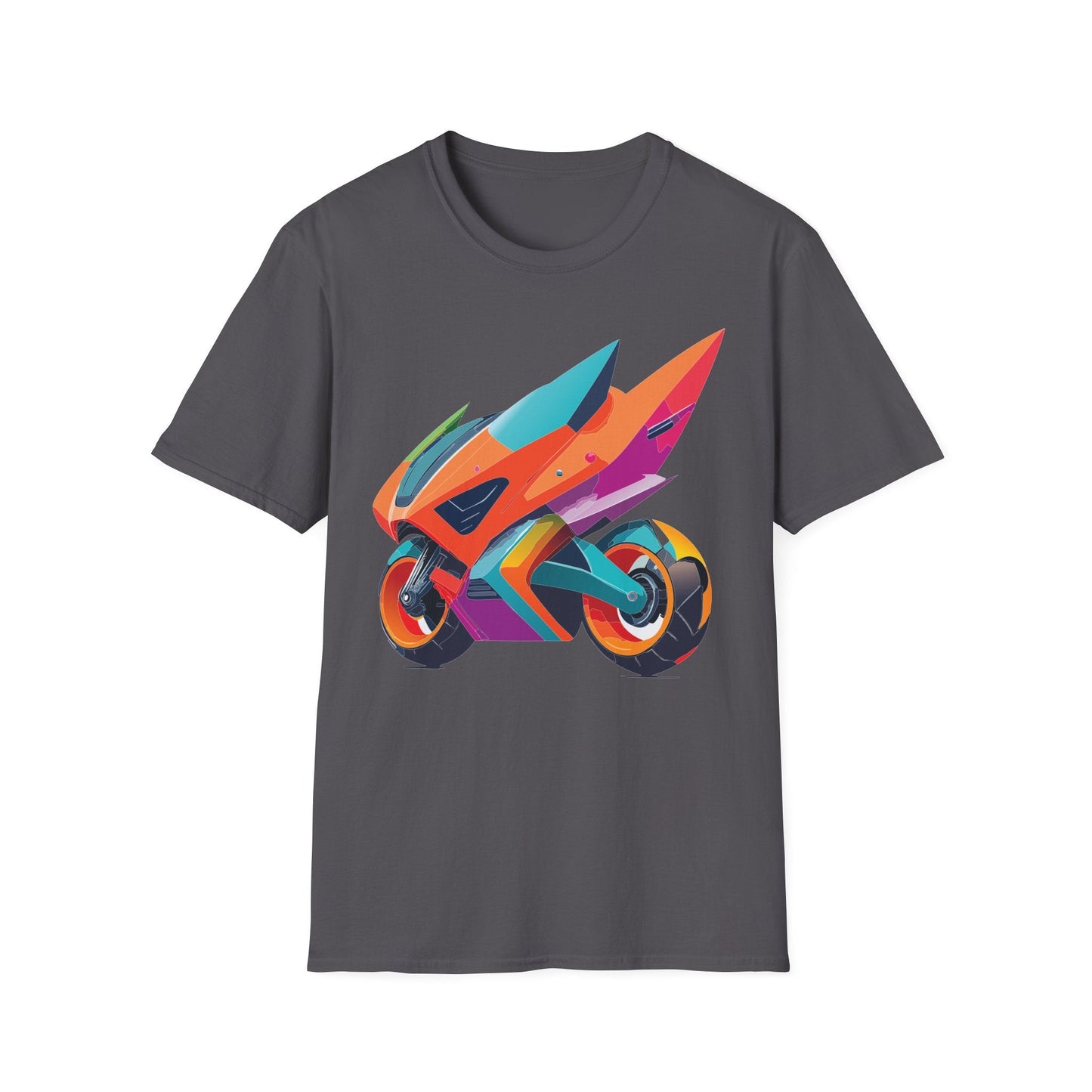 Unisex Bike T Shirt Moto Shirt Motorcycle MTB T Shirt 100 Percent Cotton Softstyle