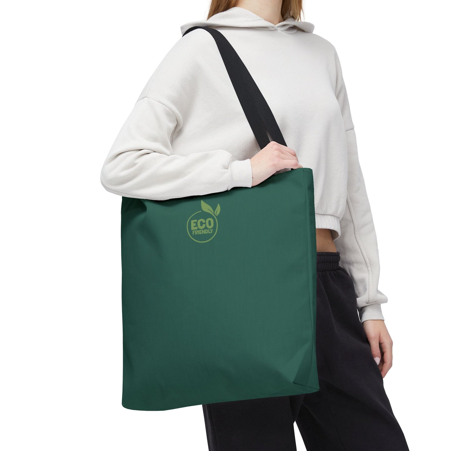 ECO GREEN COLOR CANVAS BAG HIGH-QUALITY 100% SPUN POLYESTER 3 SIZES BAG-E7
