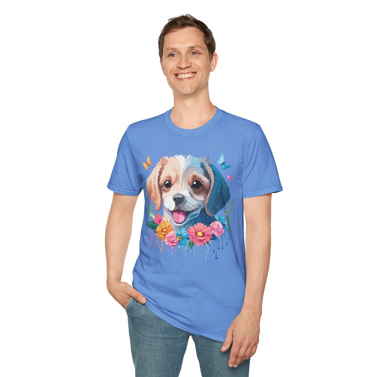 Dog Shirt Unisex Softstyle Tee Gildan 64000 100 Percent Ring Spun Cotton