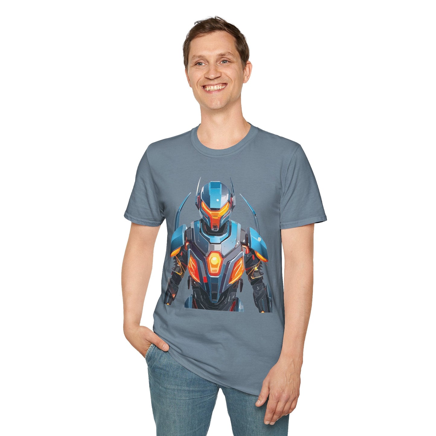 Cyborg Tee Robot Shirt Terminator Shirt Unisex Gildan Softstyle 64000 Soft Cotton Tee