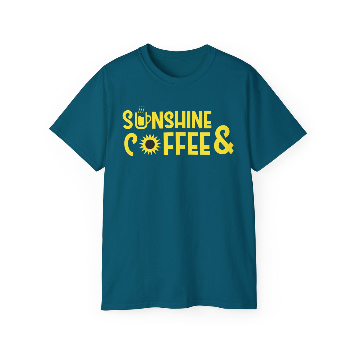 Sunshine Coffee & Tee | Yellow Sun Graphic T-Shirt