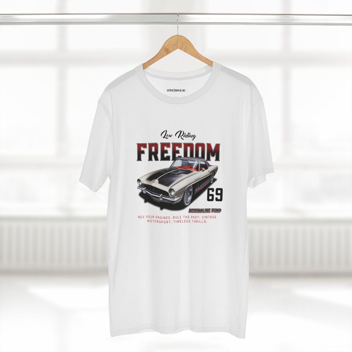 Retro Car Vintage Graphic Tee Staple Unisex 100 Cotton Tee Shirt - RC-8