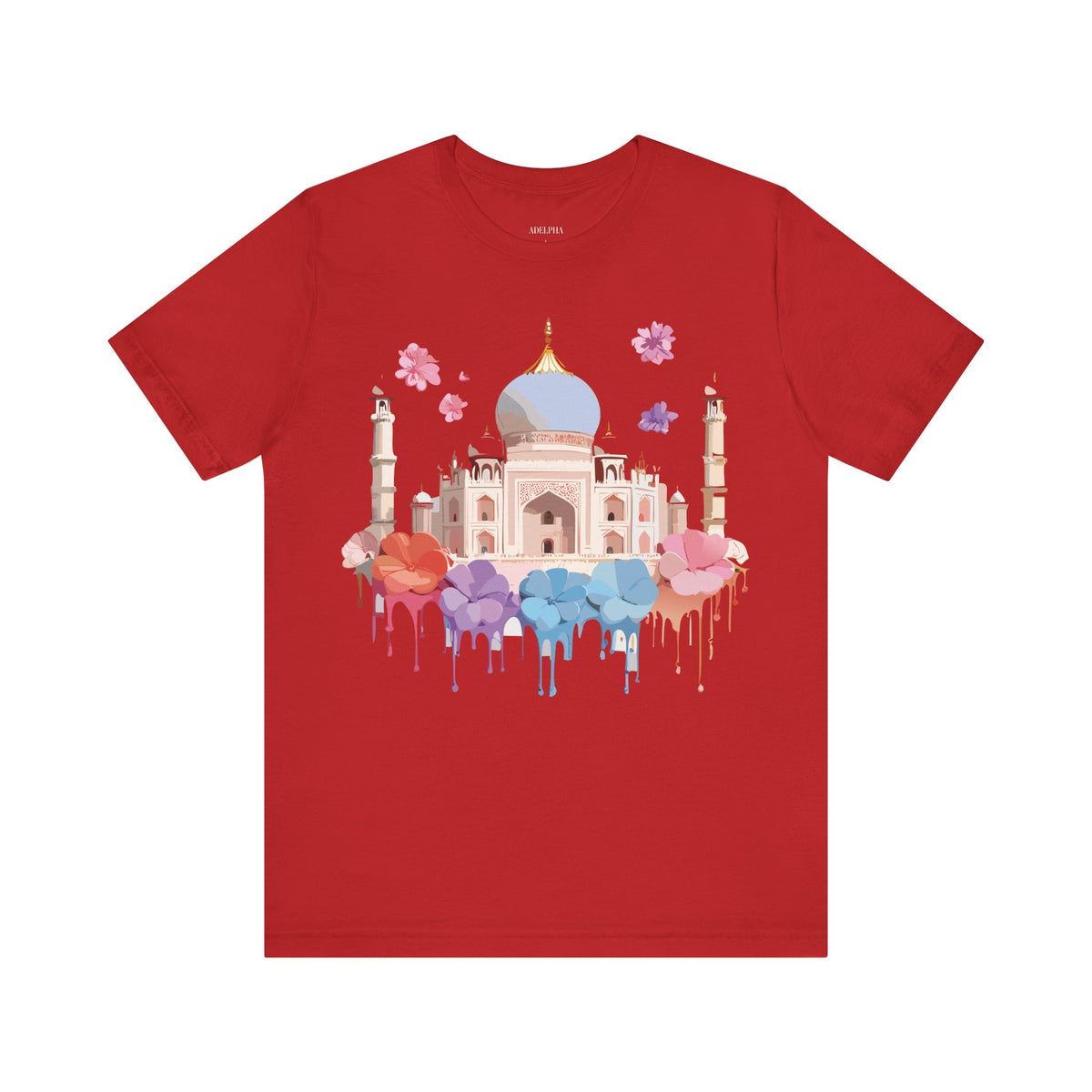 Unisex Cotton Bella+Canvas Tee with Taj Mahal