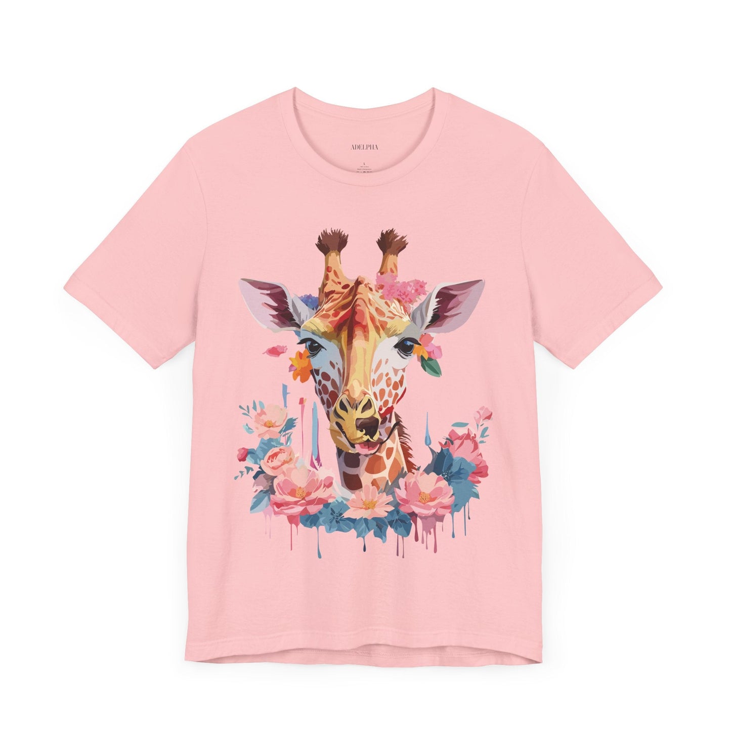 Giraffe Graphic Unisex 100 Cotton Vintage Animal Art T-Shirt 2