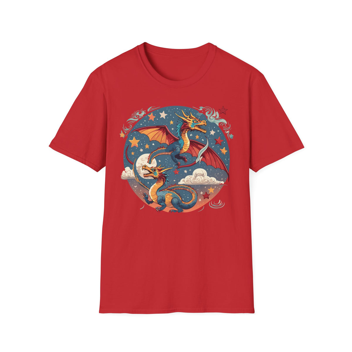Dragon Graphic Tee Gildan Unisex 100 Cotton Tee Shirt with Animal a28