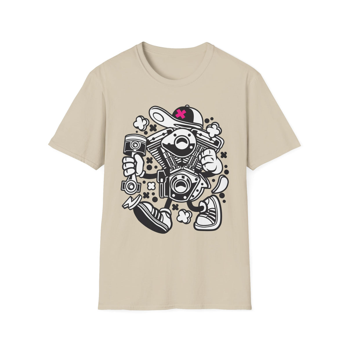 Funny Cartoon Animation Graphic Unixes Gildan Cotton Tee Shirt 706