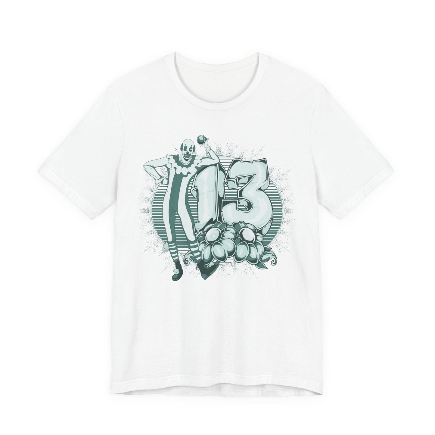 Vintage Clown Graphic Illustration Unisex Cotton T-Shirt Art-39