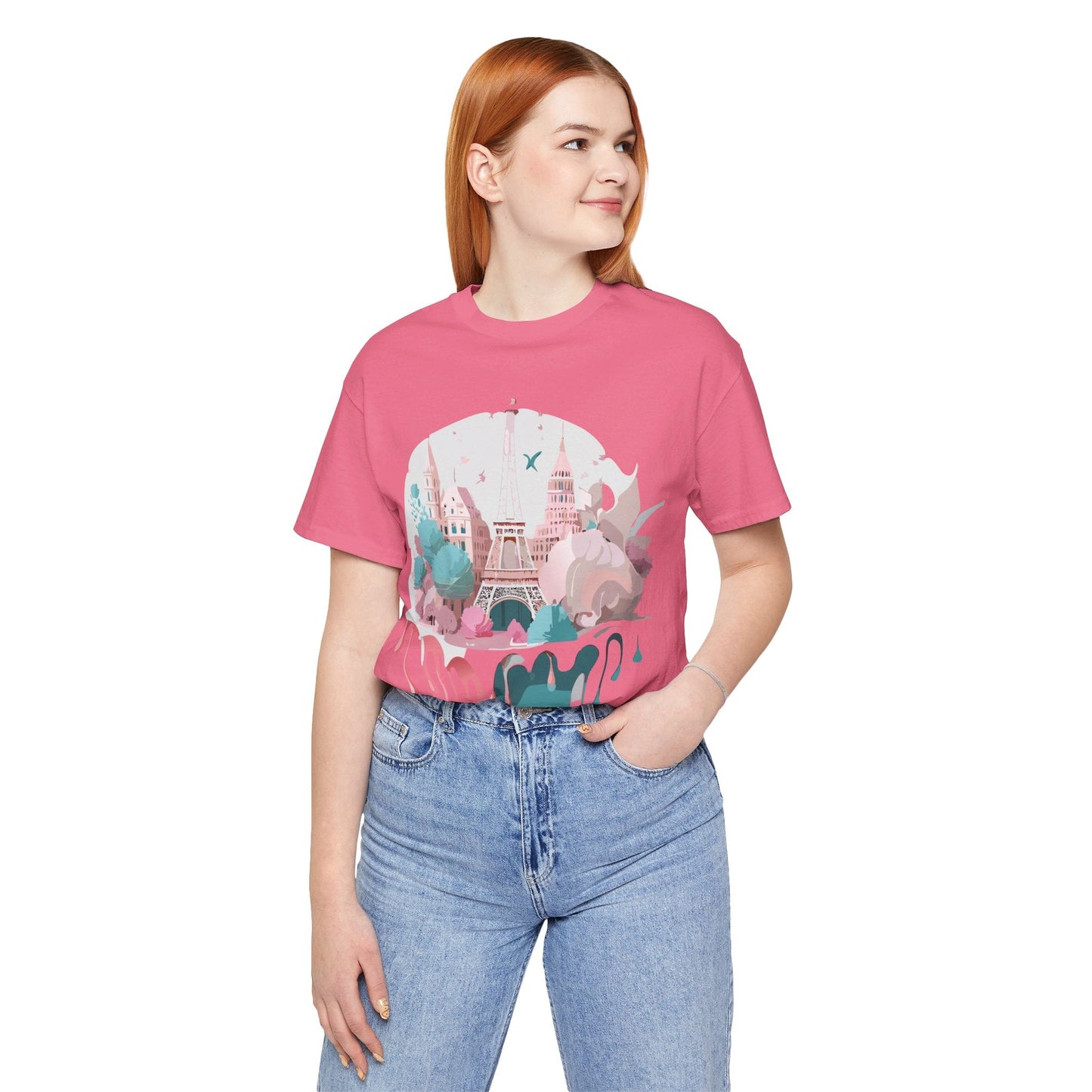Paris Graphic Tee Unisex Premium Adelpha Art Design Vintage Inspired Short Sleeve Shirt