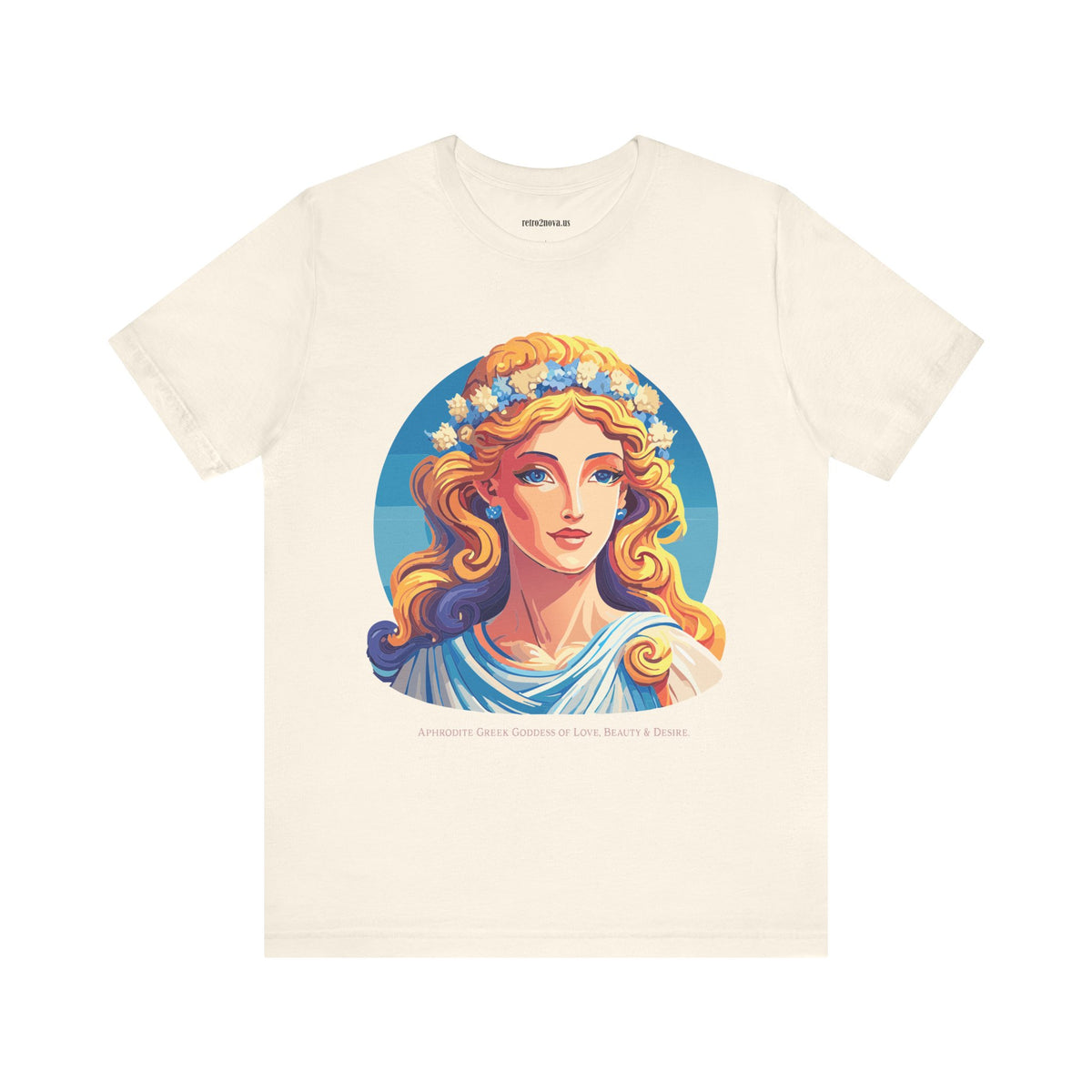 Goddess Graphic Unisex Cotton Bella+Canvas Tee with Aphrodite