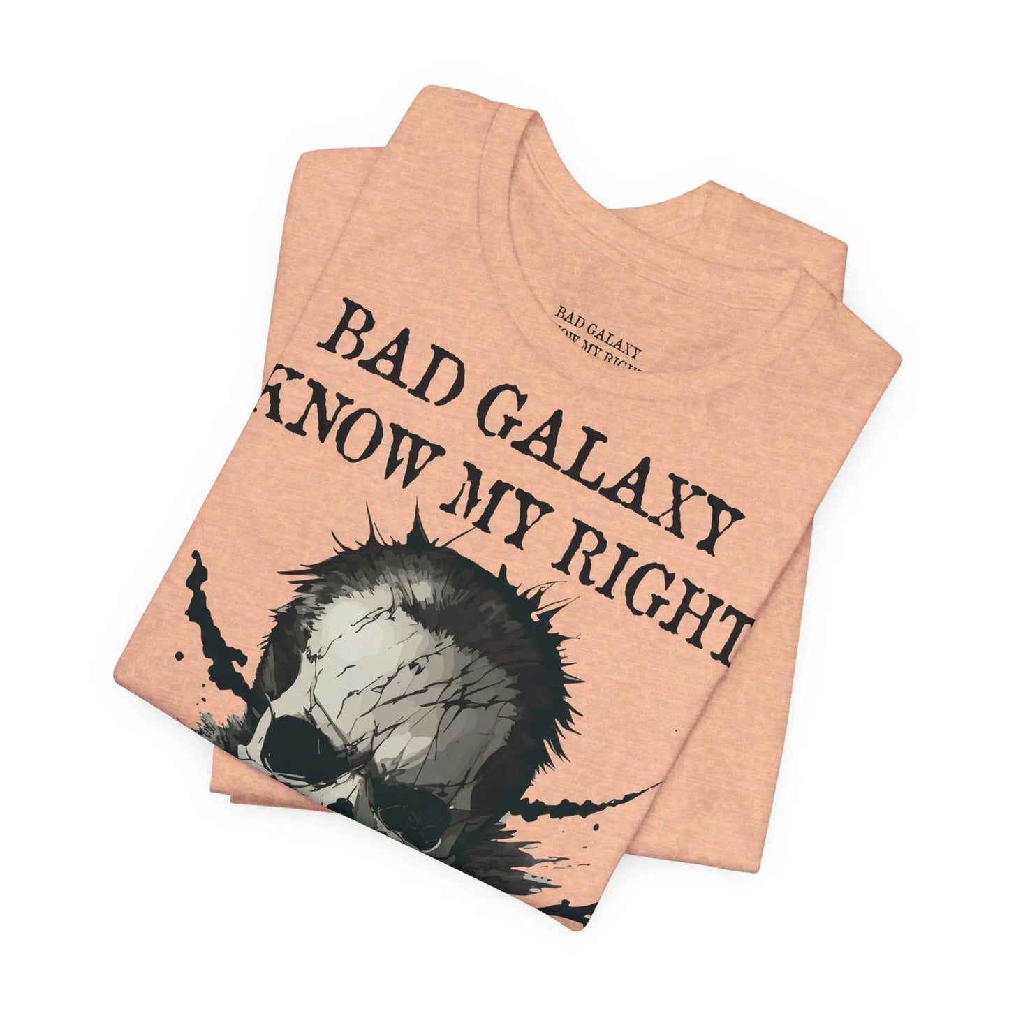 Skull T Shirt From Bad Galaxy Made To Order Cotton Tee With Eco Friendly Inks USA
