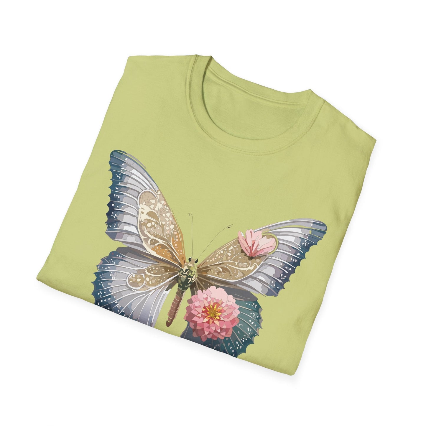 Unisex Monarch Butterfly T Shirt Softstyle Gildan 64000 100 Percent Ring Spun Cotton Tee
