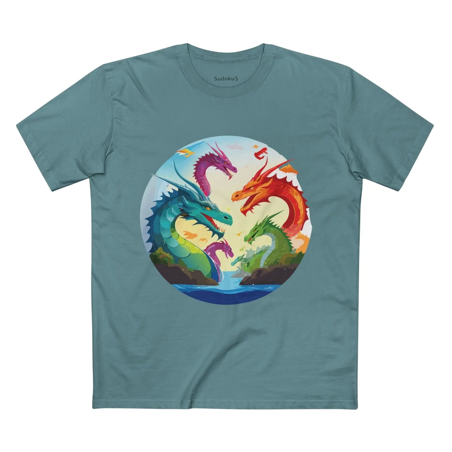 Dragon Graphic Unisex 100 Cotton Staple Tee 15