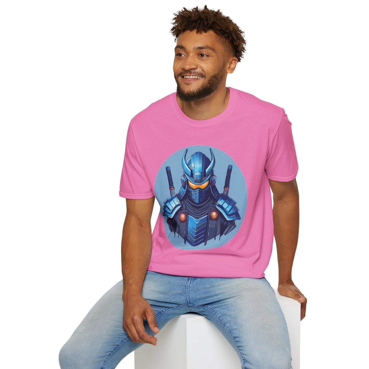 Samurai Shirt Unisex Softstyle T Shirt 100 Percent Ring Spun Cotton Gildan 64000
