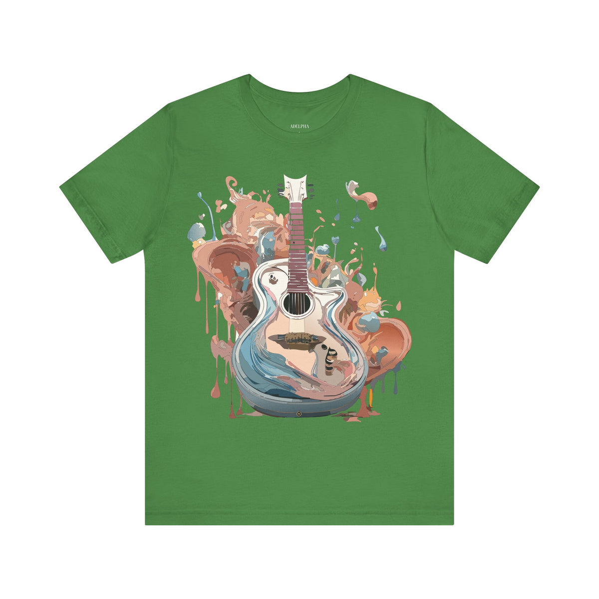 Music Graphic Unisex Cotton Bella+Canvas Tee with Art Design m130