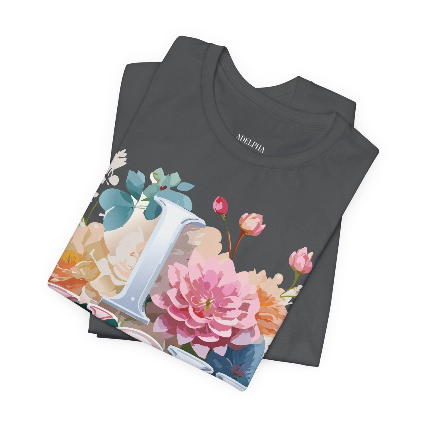 Valentine Day Graphic Unisex 100 Cotton Vintage Artwork with Love and Flower Design Tee 1