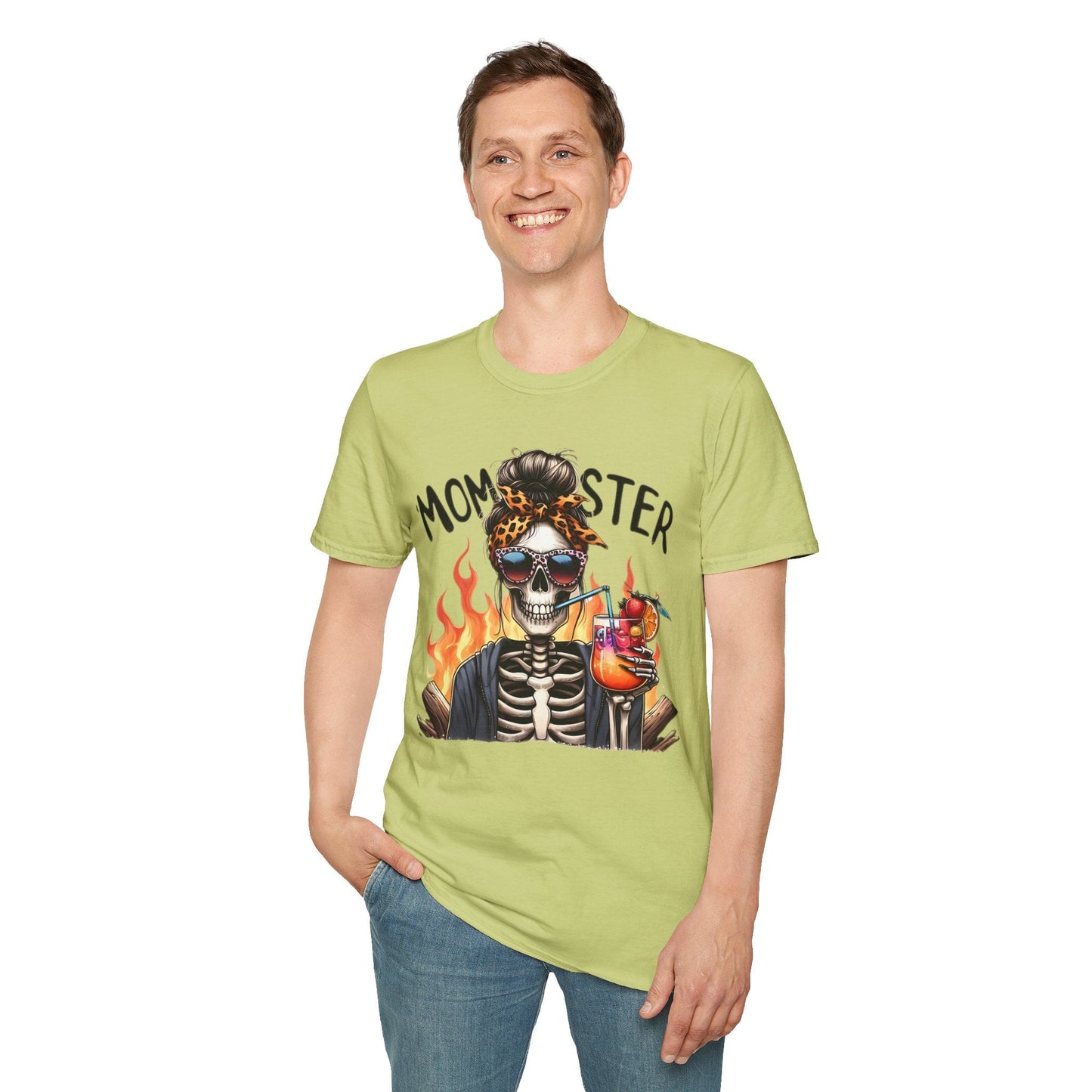 Skull Graphic Unisex Cotton T-shirt with Skeleton Artwork Design 13