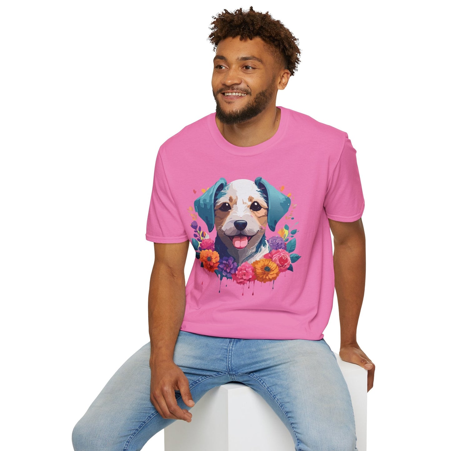 Dog Shirt Unisex Animal Tee Softstyle 64000 Gildan RingSpun Cotton