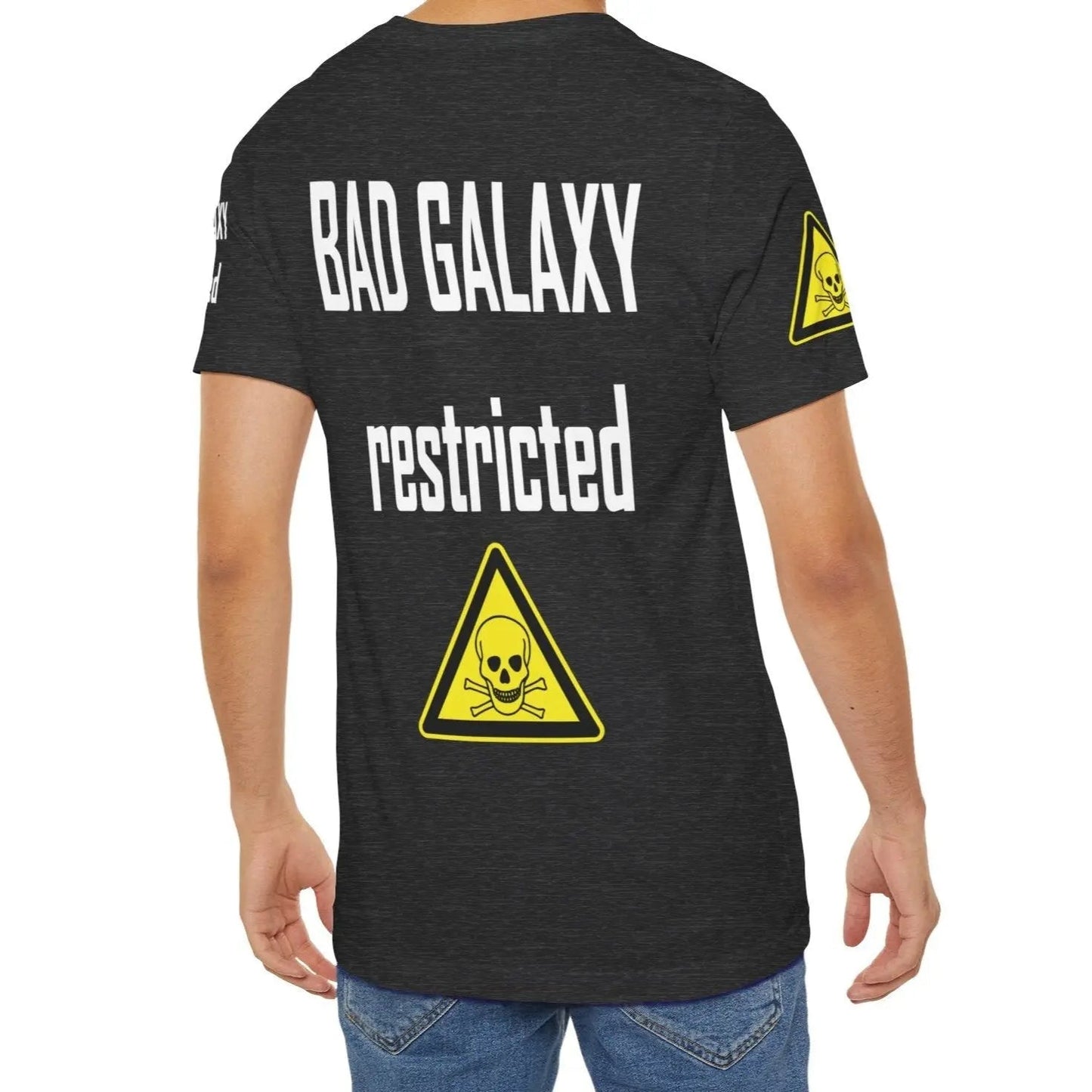 Bad Galaxy Skull T Shirt Made To Order 100 Percent Cotton Eco Friendly Inks USA Designed