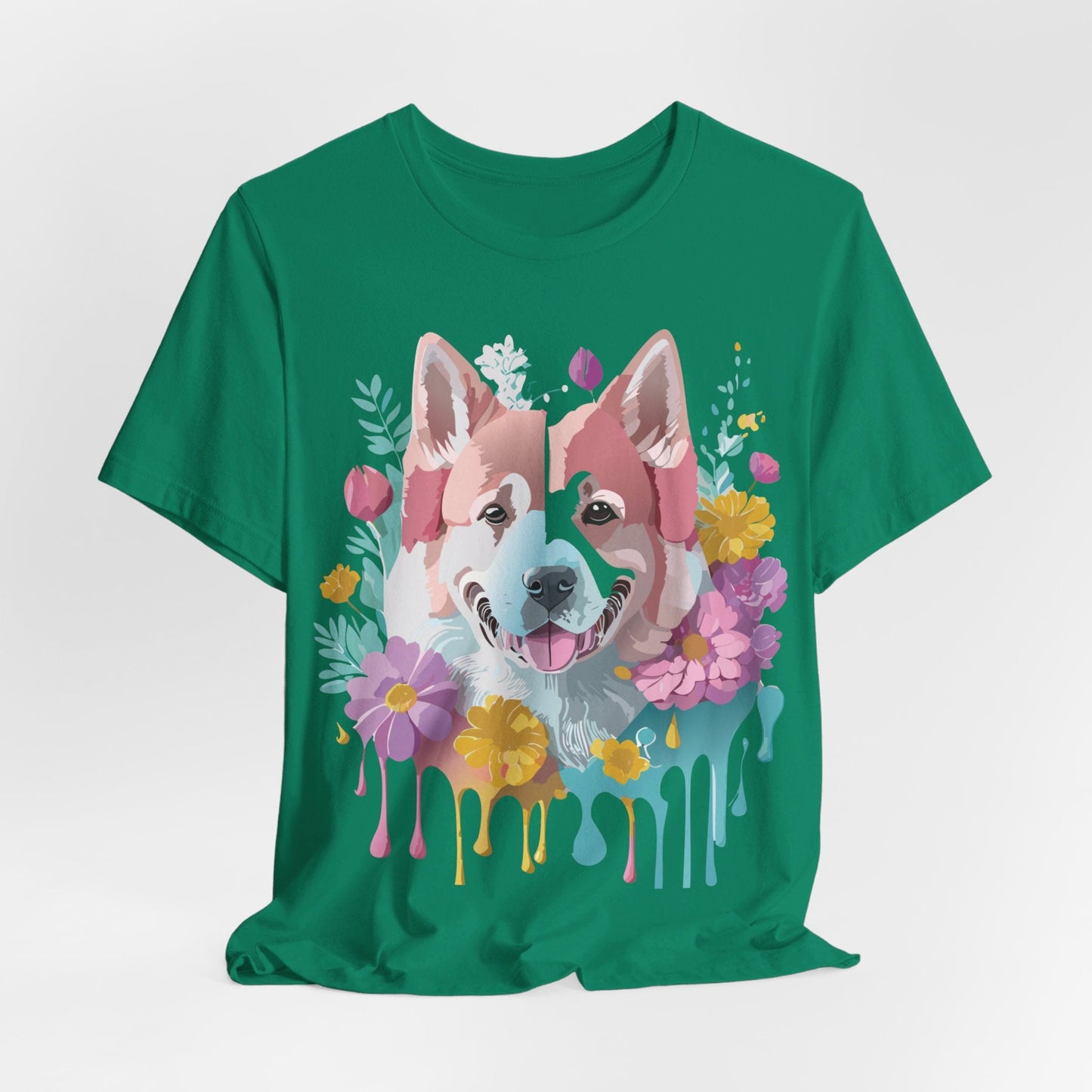 Dog Shirt Graphic Tee Unisex Short Sleeve Adelpha Art Design Vintage Inspired Artwork Edition
