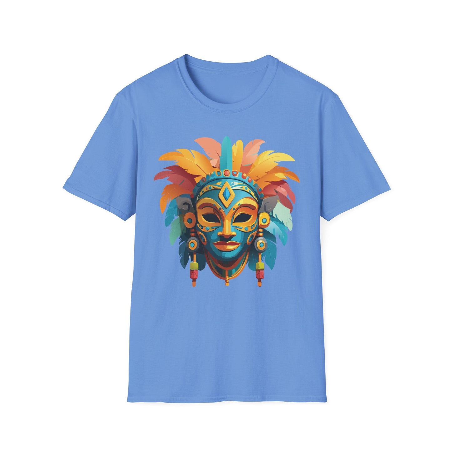 Mask Tee Shirt Unisex Graphic Design Short Sleeve Tee Gildan Softstyle 64000 Ring Spun Cotton