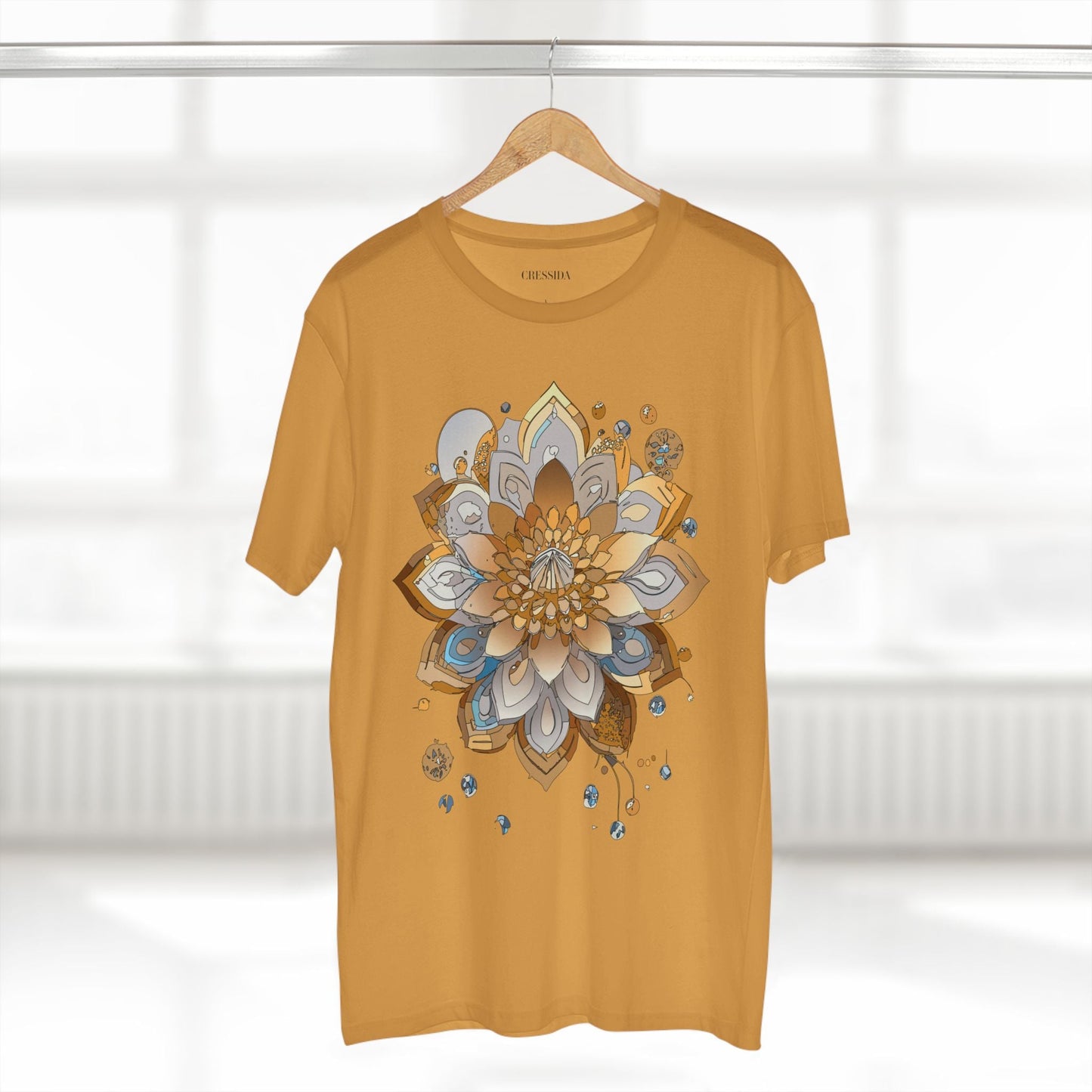 Floral Graphic T-Shirt Unisex 100 Cotton Art Design with Antique Flowers Tee 6