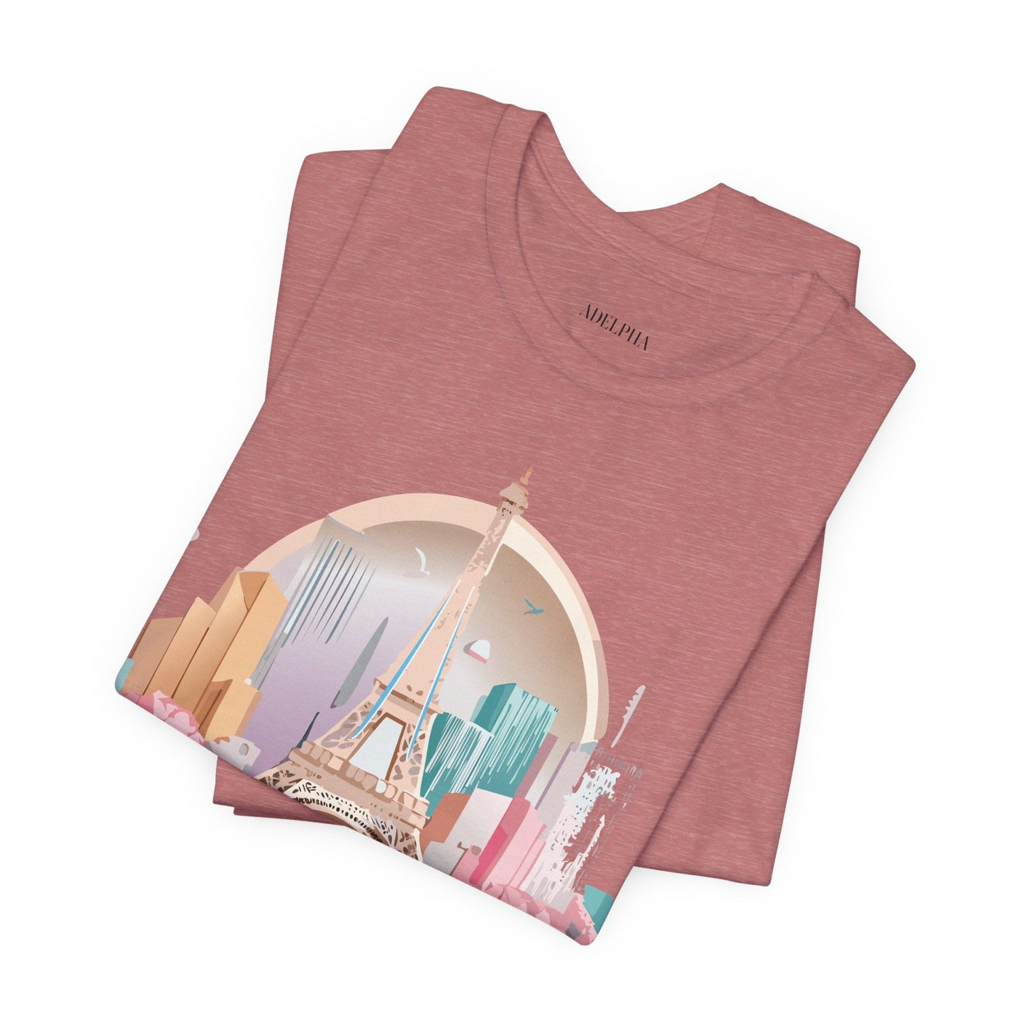 Paris Tourist Shirt Unisex Graphic Tee With Vintage Adelpha Artwork And Travel Style