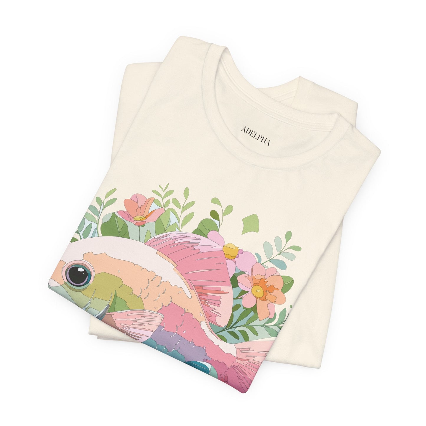 Fish Graphic Unisex 100 Cotton Vintage Artwork Tee 1
