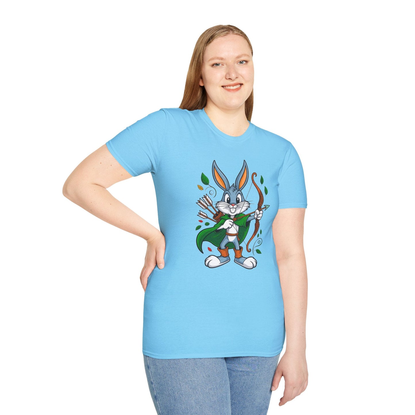 Bugs Bunny T Shirt Unisex Gildan Softstyle 100 Percent Ring Spun Cotton Cartoon Shirt Graphic