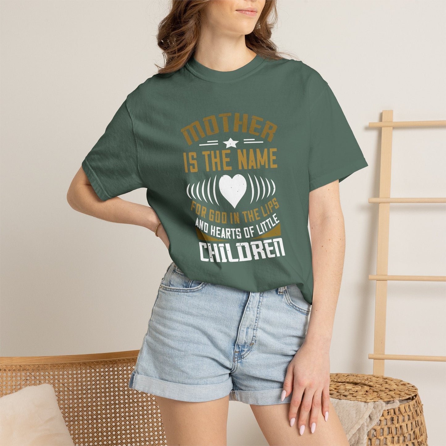 Mom T-shirt Mother Day Mama Tee Unisex Comfort Colors Garment-Dyed Cotton h83