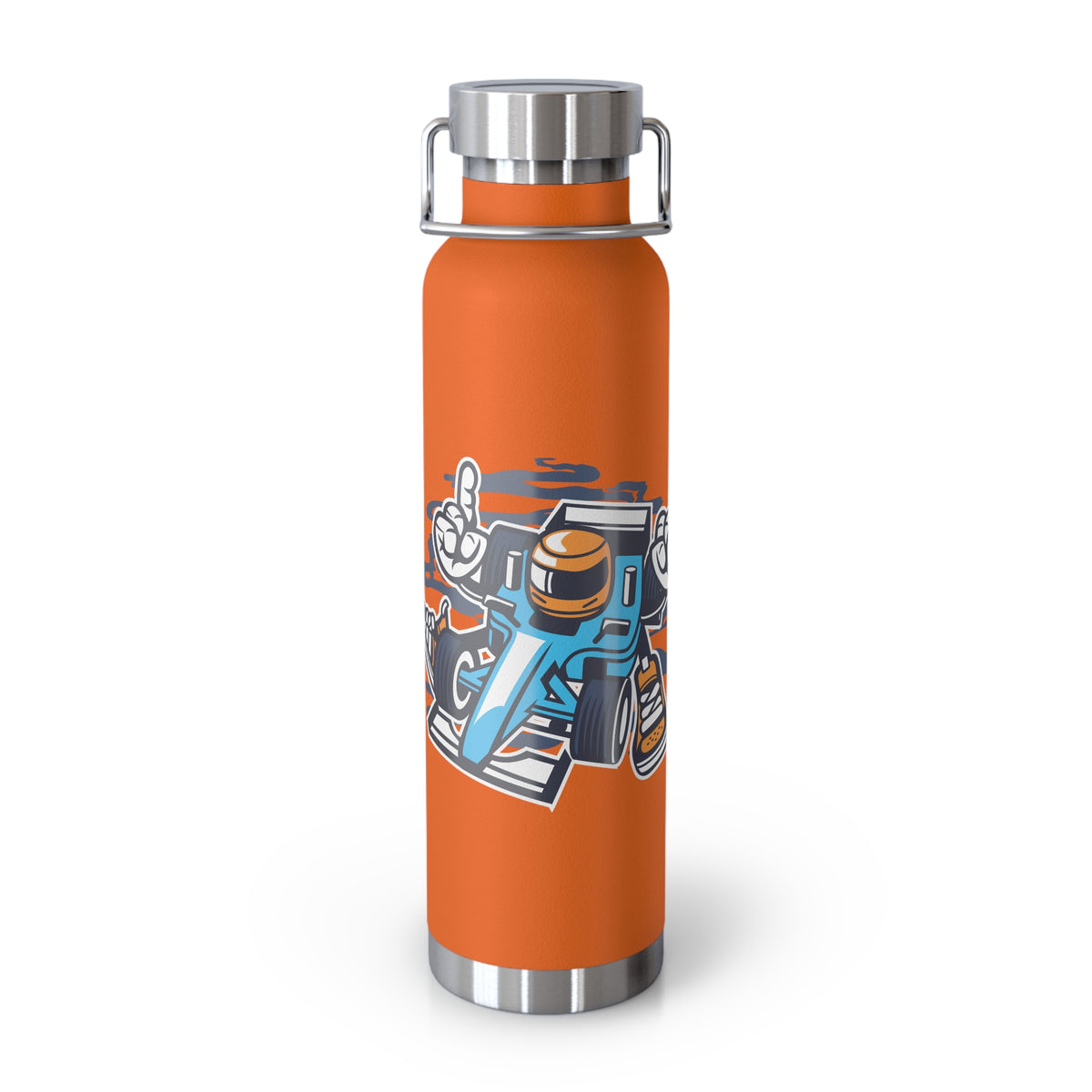 22oz Copper Insulated Water Bottle with Cartoon Design - CV107
