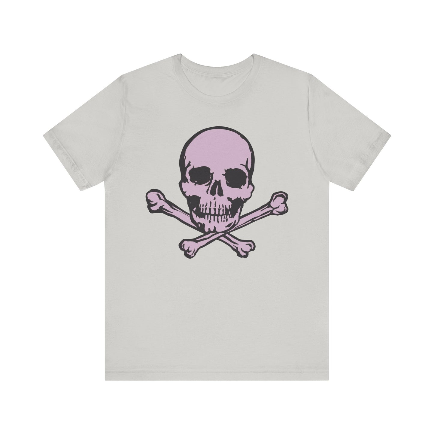 2-Pink Skull Graphic Design Tee, Skull Shirt, Vintage Tees, Art Design T-Shirt, Vintage Graphic Tee, Art Shirts with Skulls