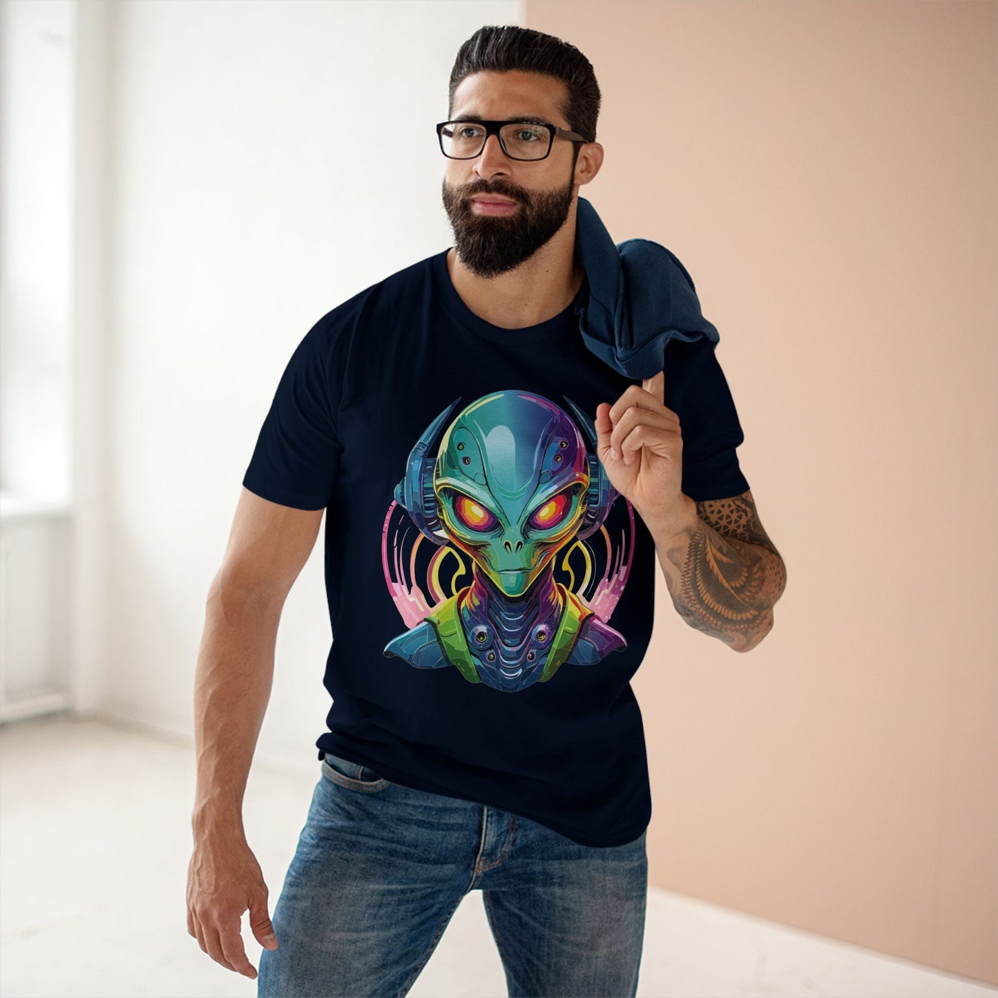 Aliens Graphic Unisex 100 Cotton Staple Tee 16