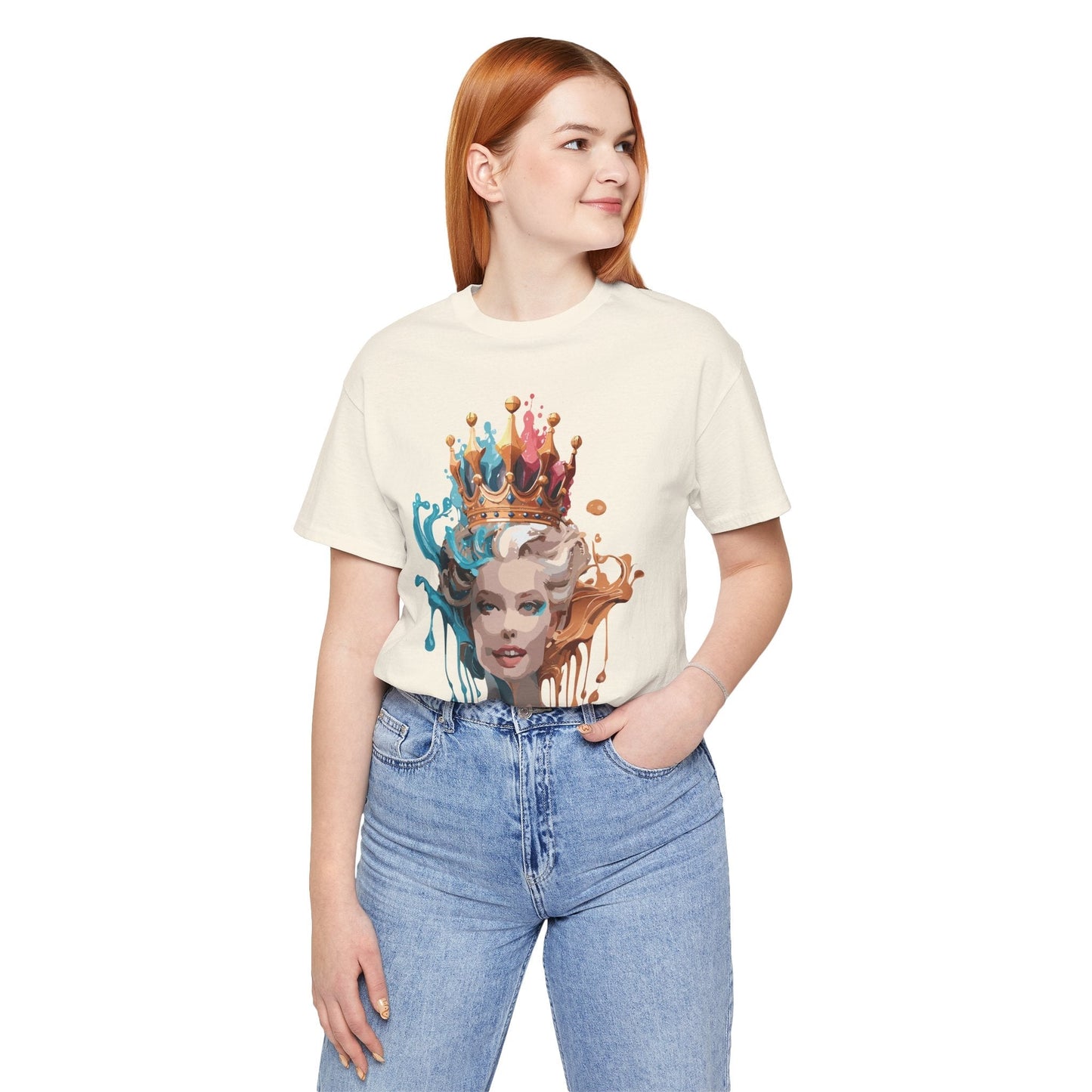 Queen Woman Portrait Graphic Unisex 100 Cotton Vintage Artwork Tee 28