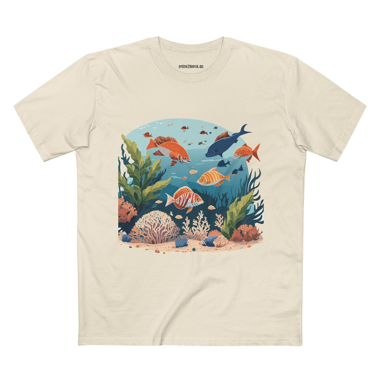 Ocean Pacific OP 4 Unisex Premium Cotton Tee With Original Art Design From Retro2Nova Art Collection
