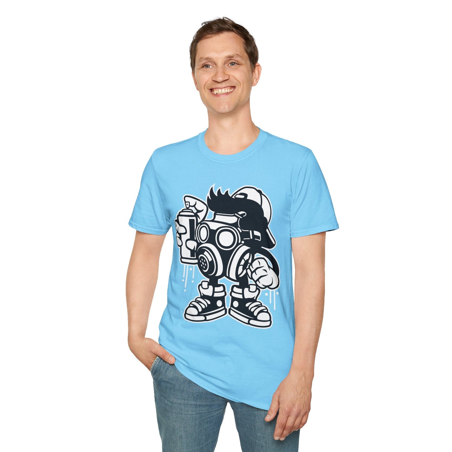 Cartoon T Shirt Unisex Animation Tee Funny Art Design Gildan Softstyle 64000 Ring Spun Cotton