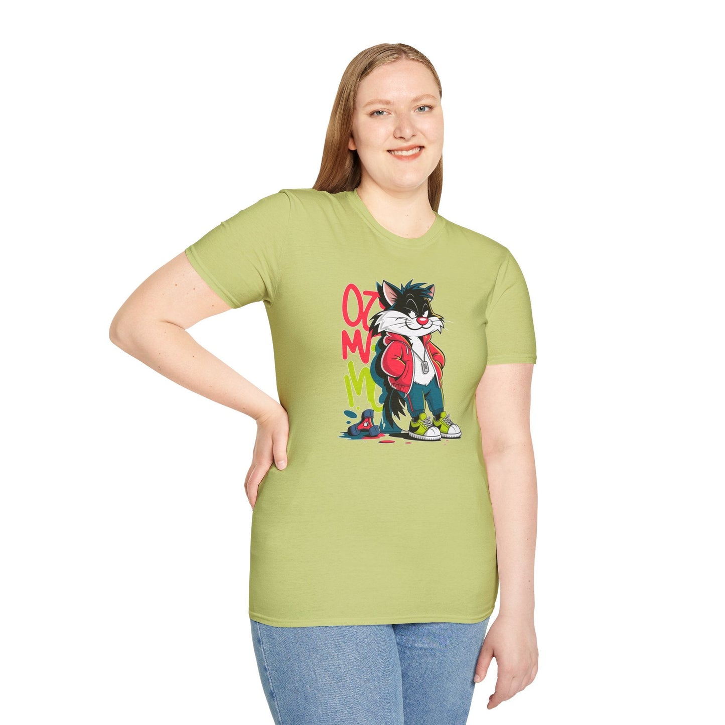 Cartoon T Shirt With Animals And Animation Tee For Unisex Softstyle Gildan 64000