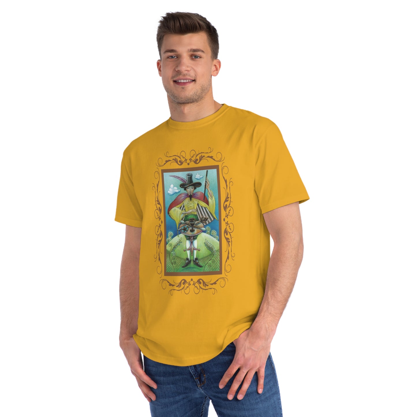 T-Shirt aus Bio-Baumwolle, Unisex, mit Tarotkarten