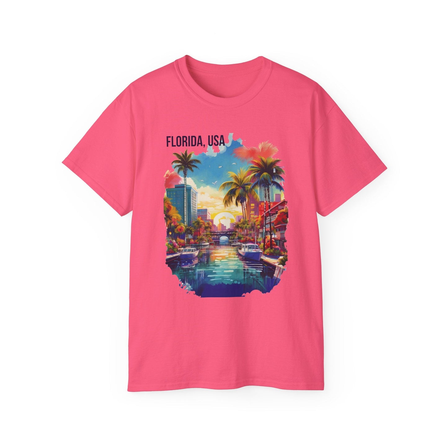 Florida Graphic Unisex Cotton T‑Shirt 1