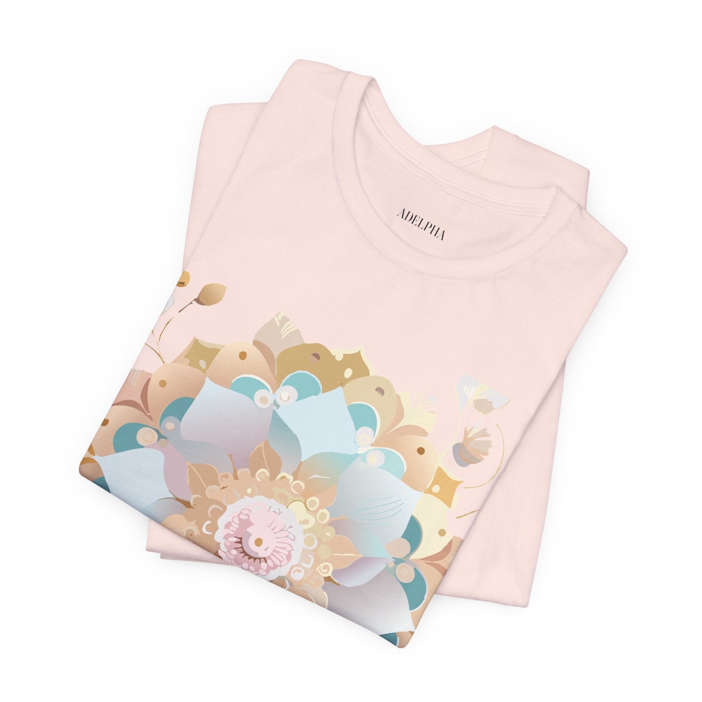 Mandala Graphic Unisex 100 Cotton Vintage Floral Artwork Tee 9