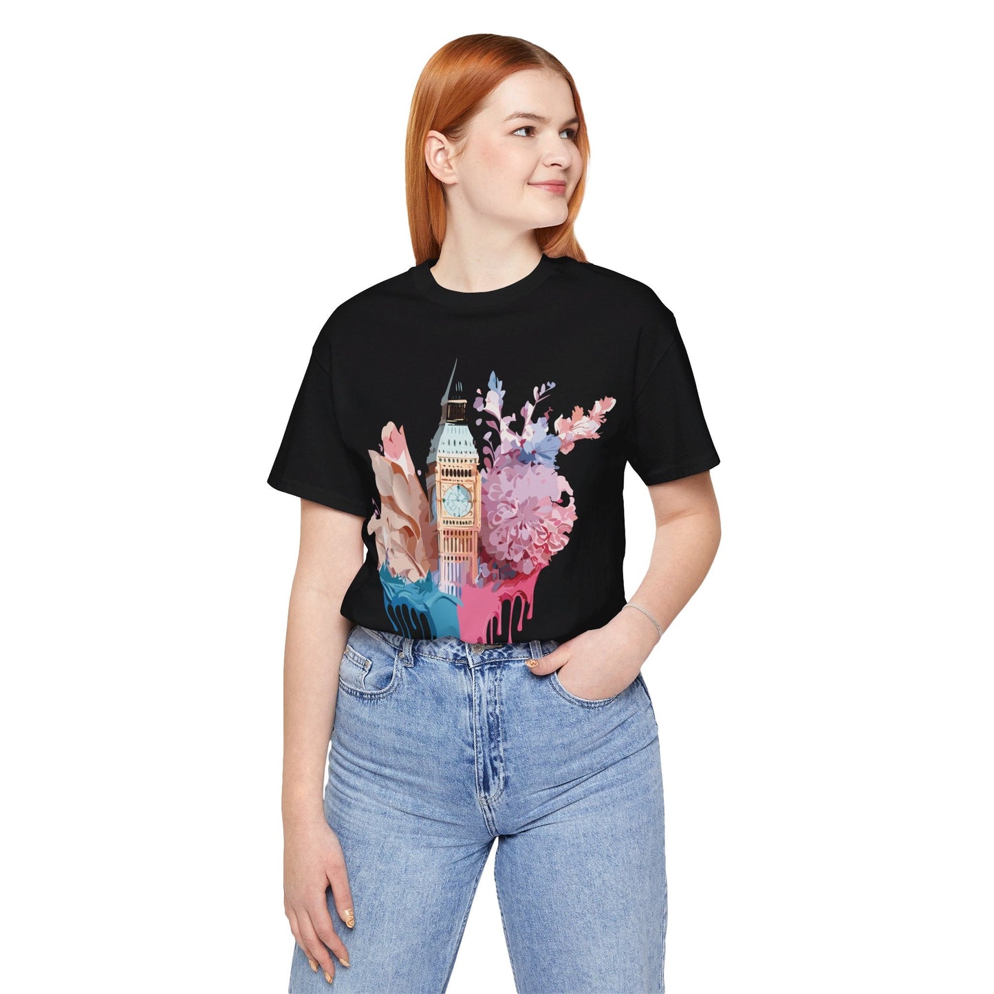 Adelpha Unisex London Tour Graphic Tee With Vintage Inspired Artwork Short Sleeve