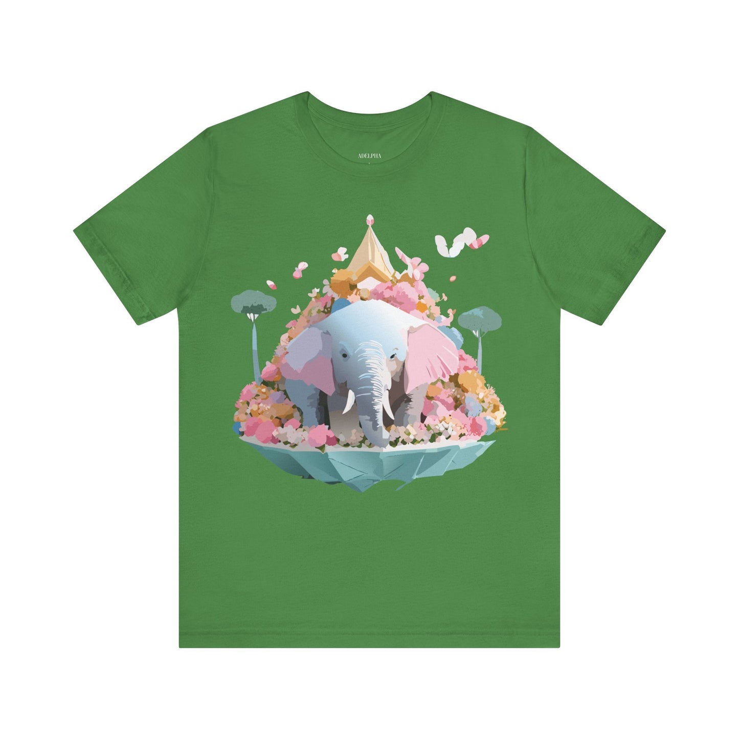 Elephant Graphic Tee Adelpha Unisex Short Sleeve Vintage Inspired Art Design Premium