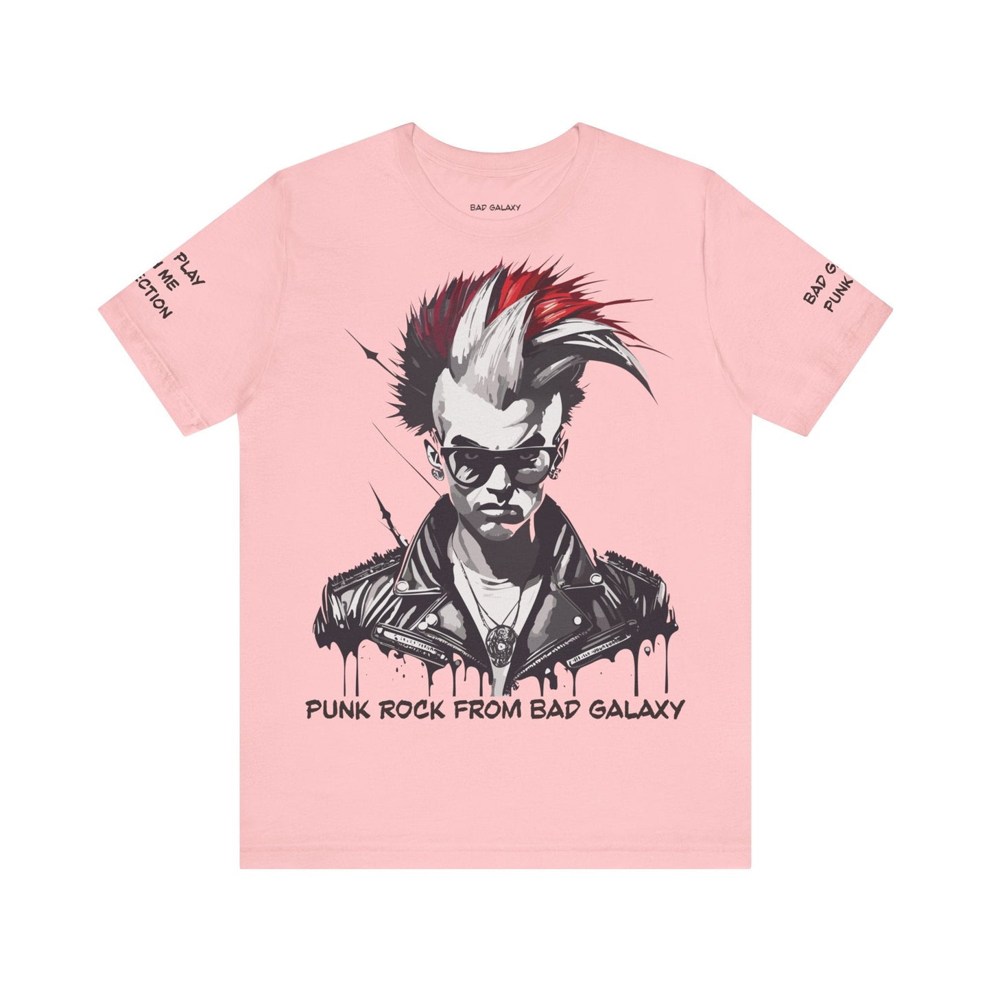 Punk Rock Tee Shirt From Bad Galaxy Made To Order 100 Cotton Free Shipping Eco Friendly Inks