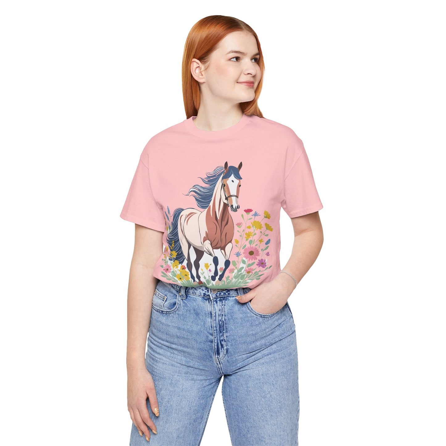 Horse Graphic Unisex 100 Cotton Vintage Animal Art T-Shirt 11