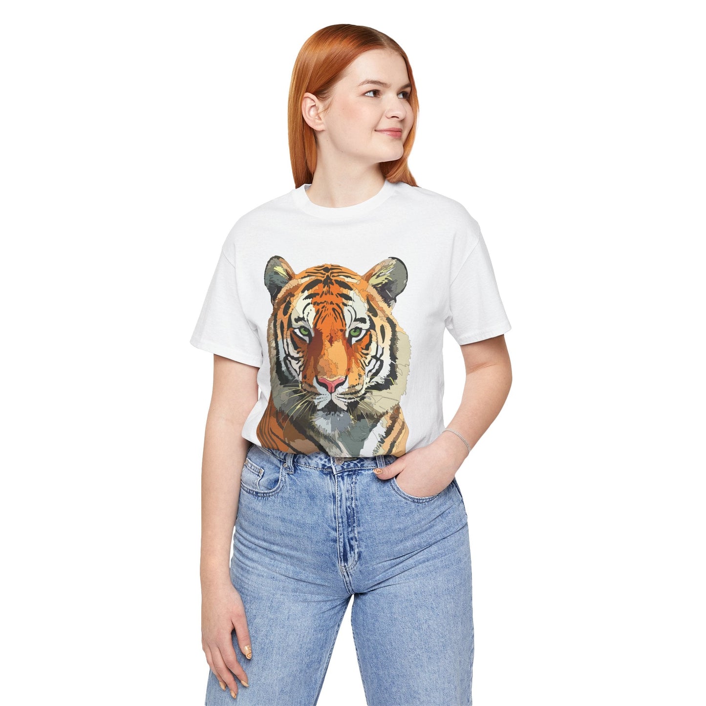 Unisex Animal Graphic Tee Shirt With Wildlife Art Design For Everyday Comfort Gildan 64000
