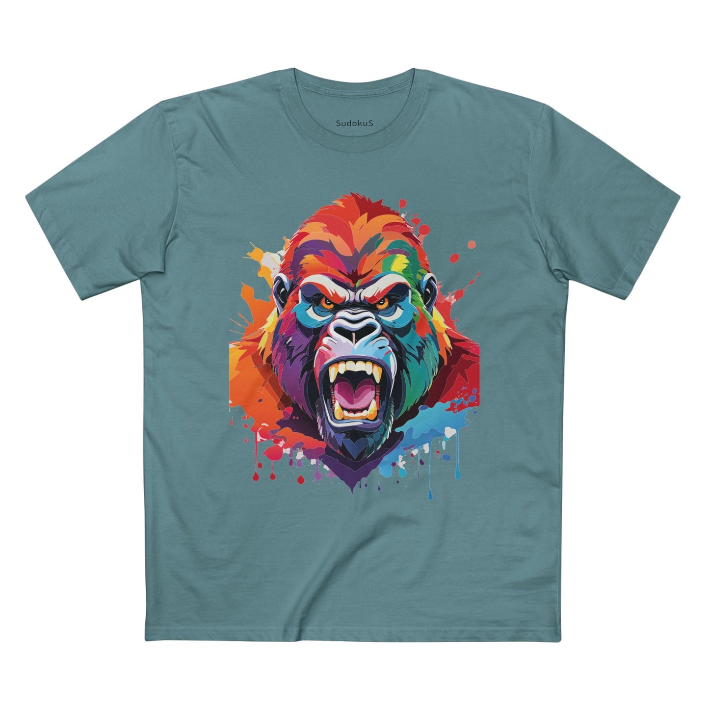 Gorilla Graphic Unisex 100 Cotton Staple Tee with Animal Design Artwork 7