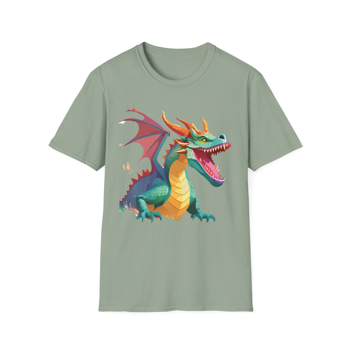 Dragon Graphic Tee Gildan Unisex 100 Cotton Tee Shirt with Animals m12