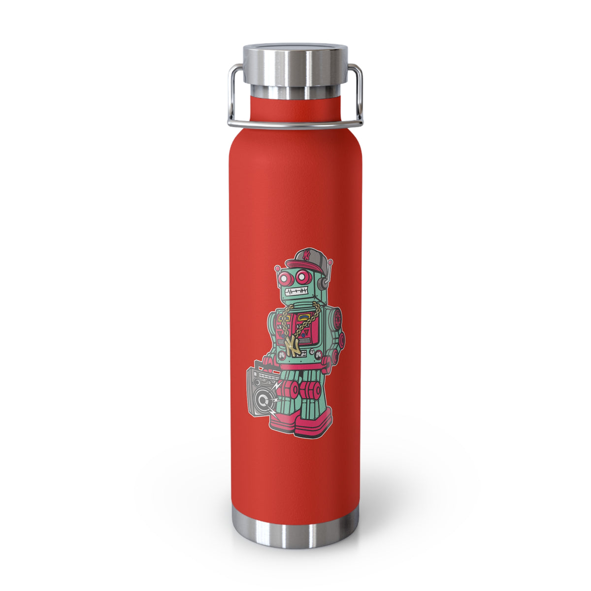 22oz Copper Insulated Water Bottle with Cartoon Design - CV44