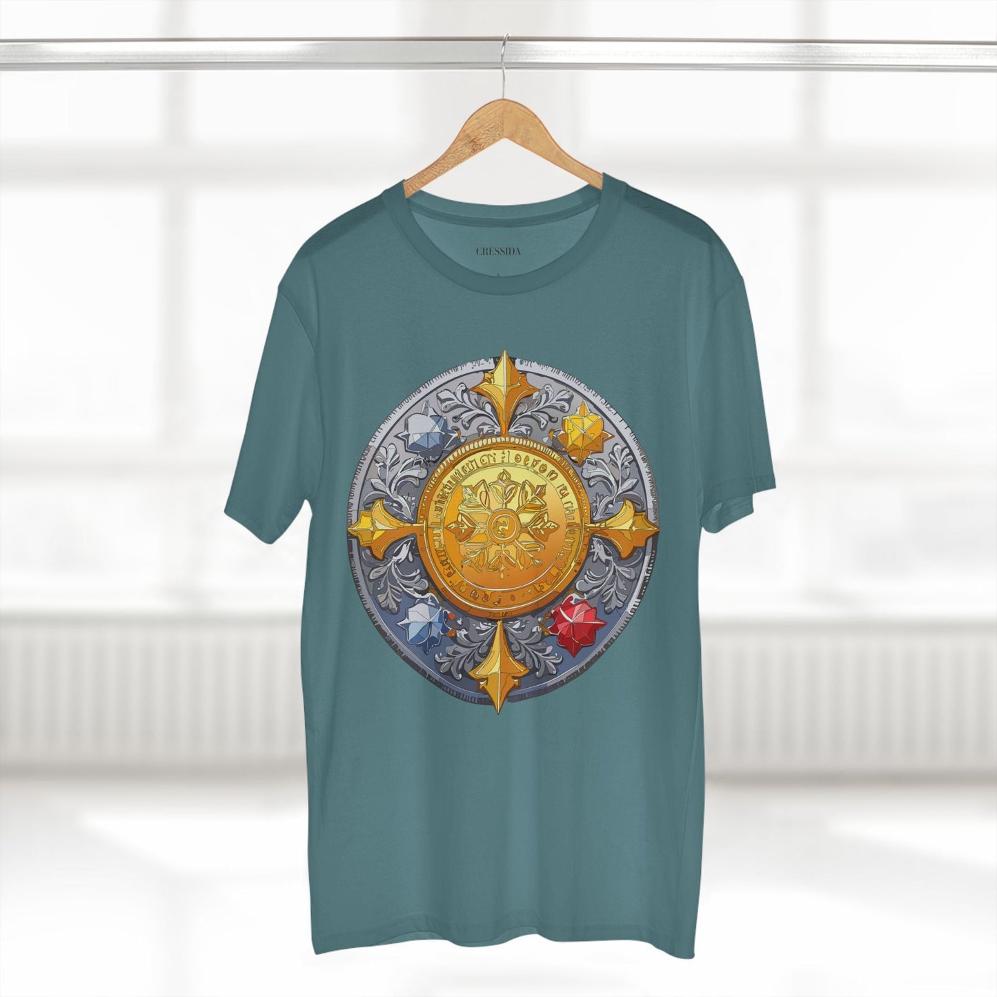 Antique Gold Coin Graphic Design T-Shirt Unisex 100 Cotton With Golden Print Artwork Tee 2