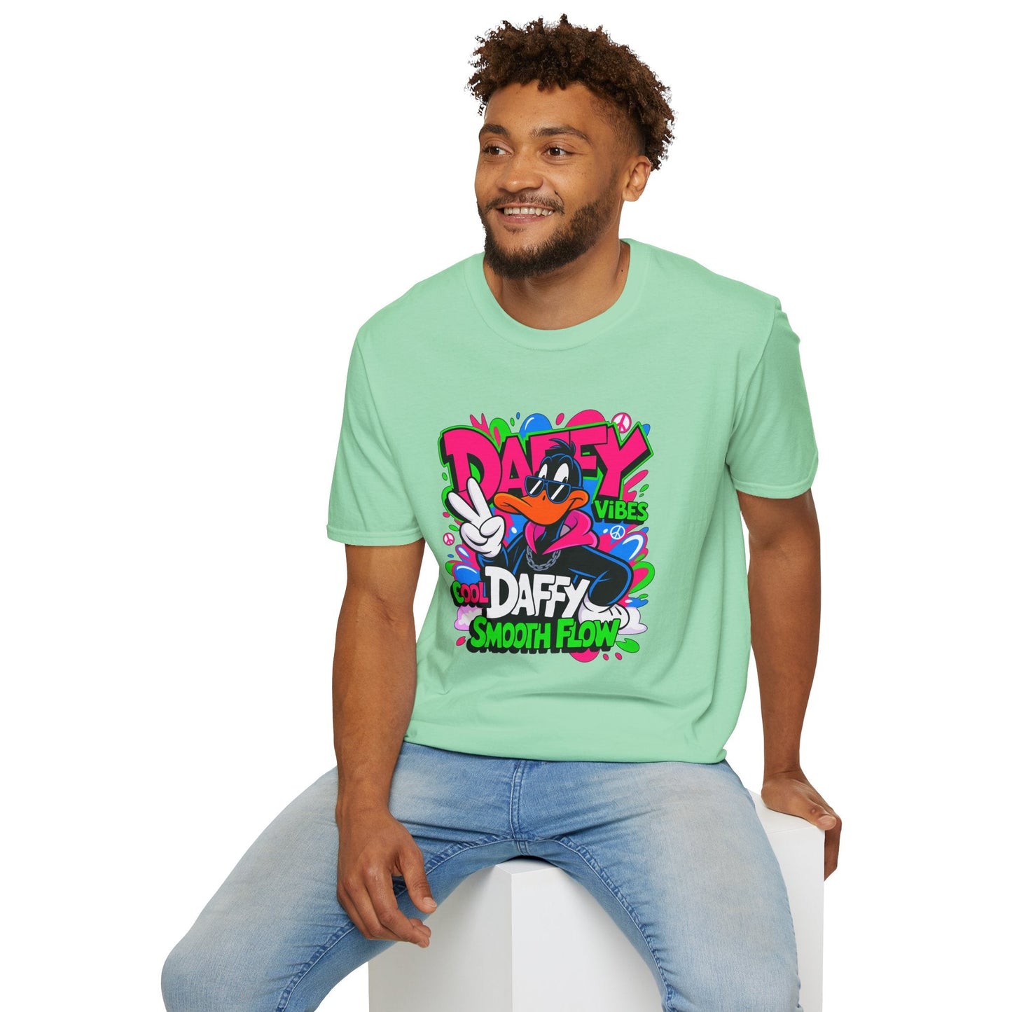 Unisex Cartoon T Shirt With Funny Animals Design Animation Tee Made From Softstyle Cotton