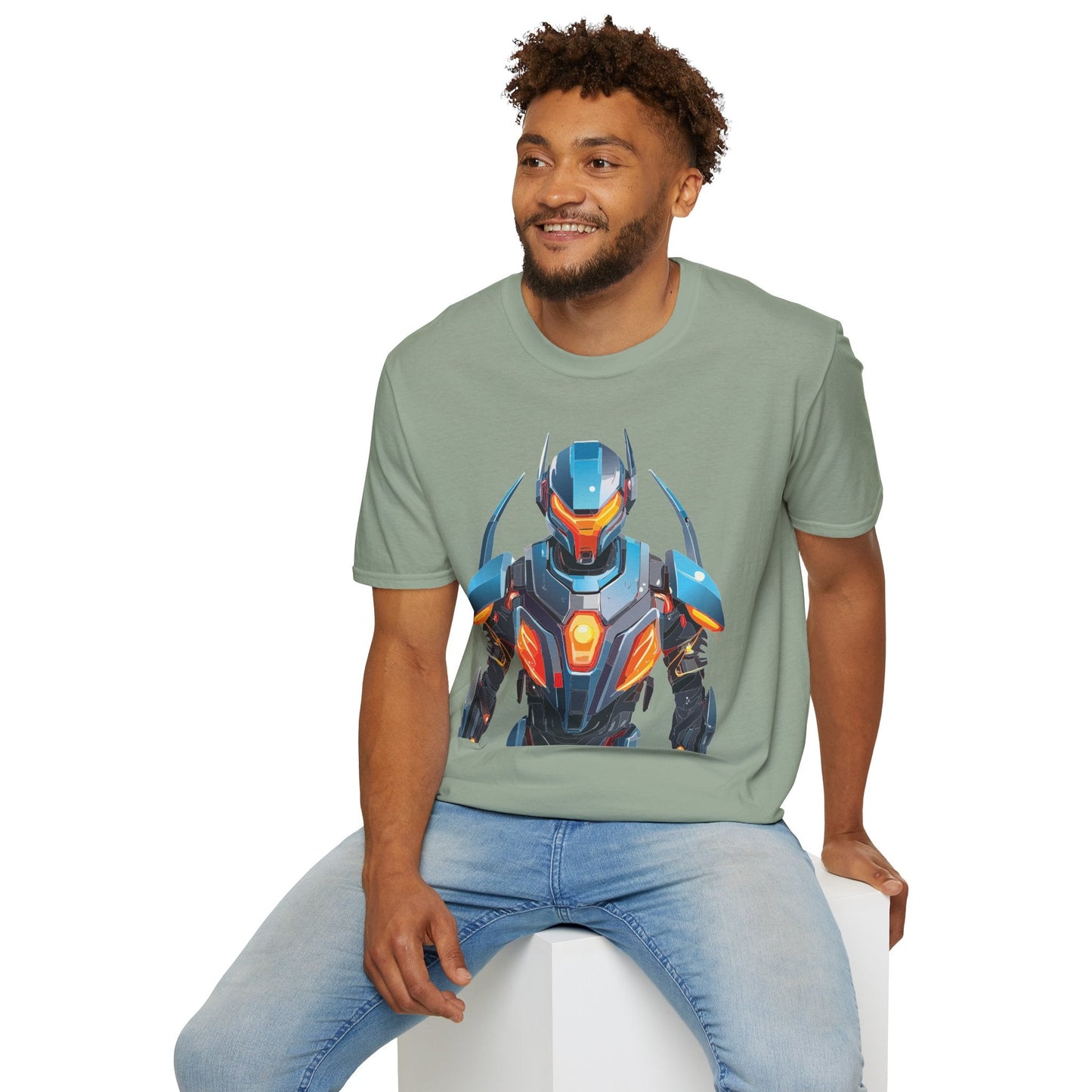 Cyborg Tee Robot Shirt Terminator Shirt Unisex Gildan Softstyle 64000 Soft Cotton Tee